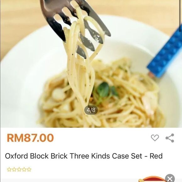 Oxford Brick Building childrens eating utensil flatware spoon fork bento… - Picture 7 of 7